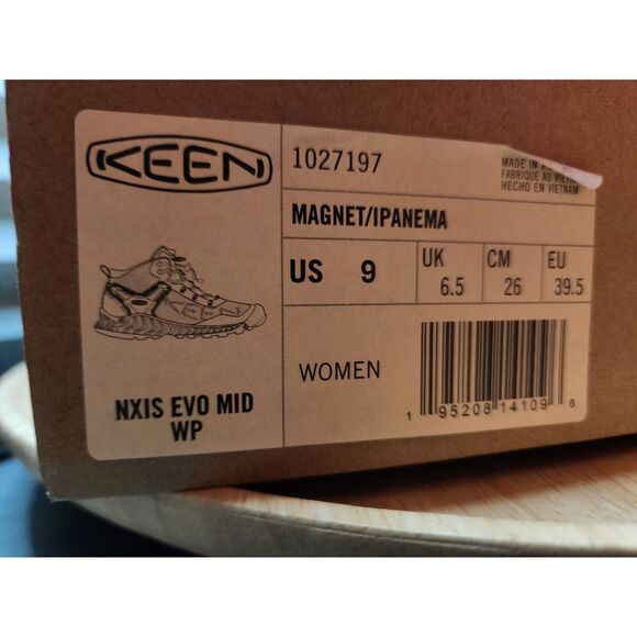 Keen Nxis Evo Mid Waterproof | Women's size 9 Magnet / Ipanema - Picture 4 of 13